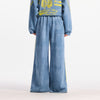 Wonderful Story American retro suede striped distressed sports casual pants new spring trousers