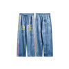 Wonderful Story American retro suede striped distressed sports casual pants new spring trousers