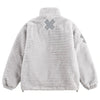 Reflective "X" Embroidered Patchwork Fleece Jacket - Vexlly