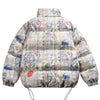 Boxy Graffiti Resistance Neckline Puffer - Vexlly