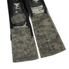 Vintage Camo Patchwork Flare Jeans