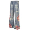 Rose Rebel Baggy Denim Jeans