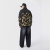 Fuzzy Cheetah Camouflage Patchwork Fleece Jacket