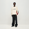 Cream Contrast Heraldic Vibes Sweatshirt