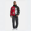 Hooded Skeleton Printed Split Grunge Jacket