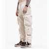 Hip Hop Cargo Pants Y2K Streetwear Men Multi Zipper Pockets Harem Jogger Pants Fashion Harajuku Casual Baggy Streetwear Trousers