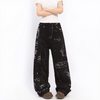 Scribble Art Denim Pants