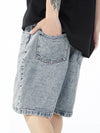 Star Patch Denim Shorts