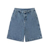 Denim Shorts Men's Summer Casual Loose Blue Jeans Shorts Baggy Harajuku Streetwear Hip Hop Short Pants