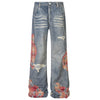 Rose Rebel Baggy Denim Jeans