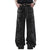 Loose Wide Leg Denim Pants Men Black Baggy Jeans Embroidery Multi Pocket Oversized Cargo Jeans Hip Hop Streetwear Man Jeans